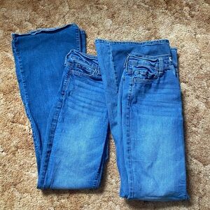 2 Pairs- SO high rise flared jeans